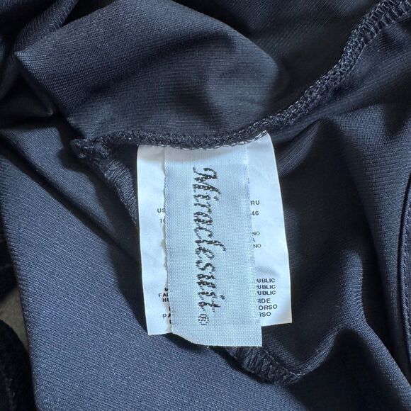 NEW Miraclesuit black Sanibel one piece women’s 10 underwire slimming - Picture 10 of 12